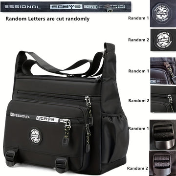 1pc Stylish Multi-layer Large-capacity Men's Messenger Bag - Waterproof, Wear-resistant, and Durable Shoulder Bag with Multiple Pockets for Organization - Ideal for Daily Use, Travel, and Outdoor Activities